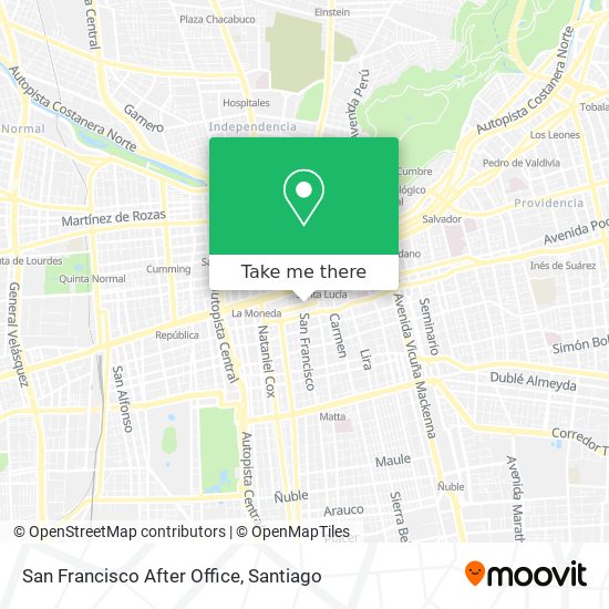 San Francisco After Office map