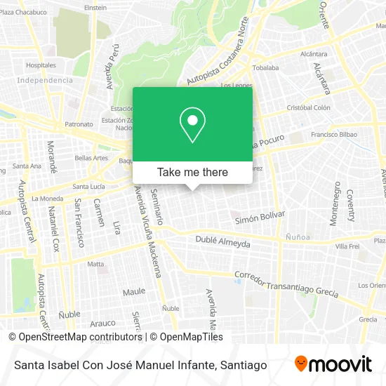 Santa Isabel Con José Manuel Infante map