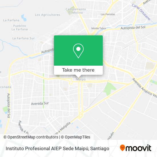 Instituto Profesional AIEP Sede Maipú map