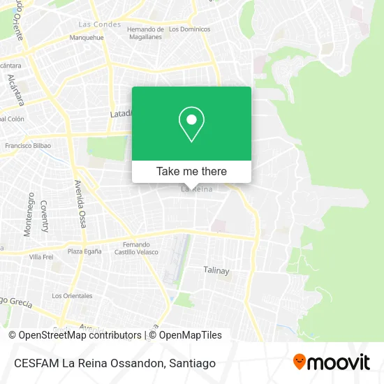 CESFAM La Reina Ossandon map