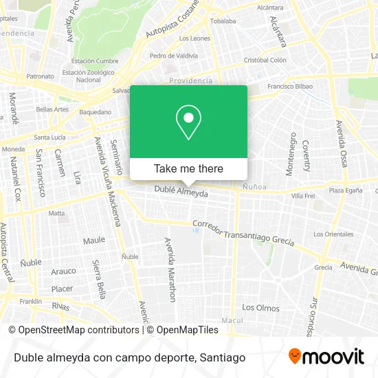 Duble almeyda con campo deporte map