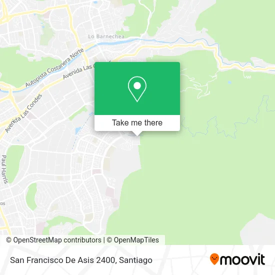 San Francisco De Asis 2400 map