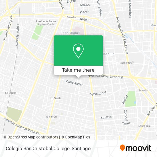 Mapa de Colegio San Cristobal College