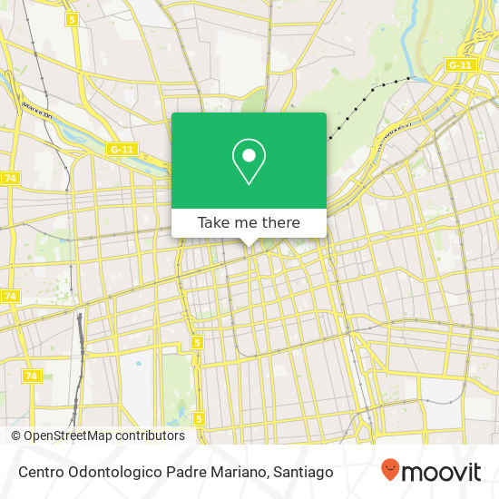 Centro Odontologico Padre Mariano map