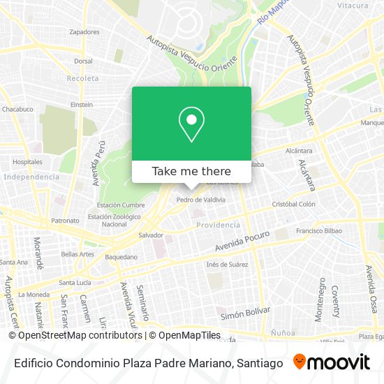 Mapa de Edificio Condominio Plaza Padre Mariano