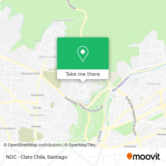 Mapa de NOC - Claro Chile