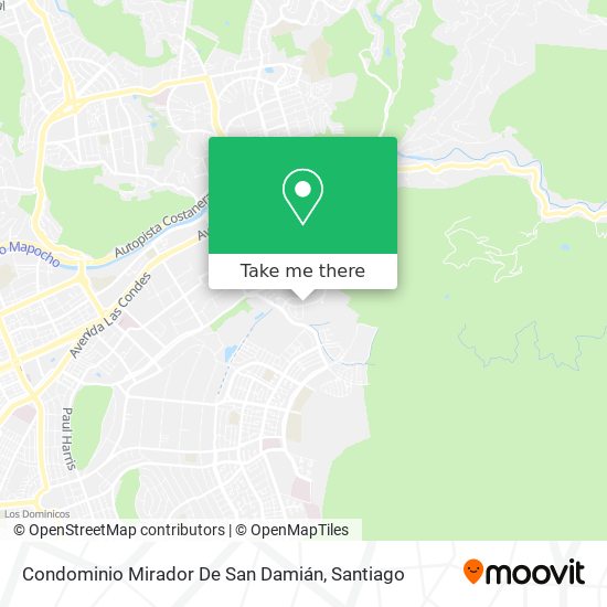 Condominio Mirador De San Damián map