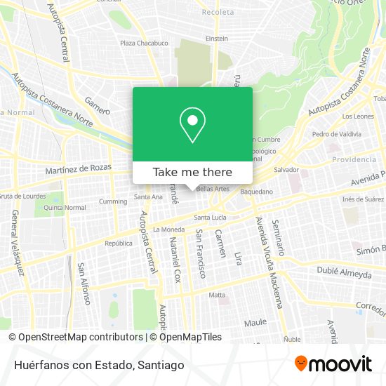 Huérfanos con Estado map