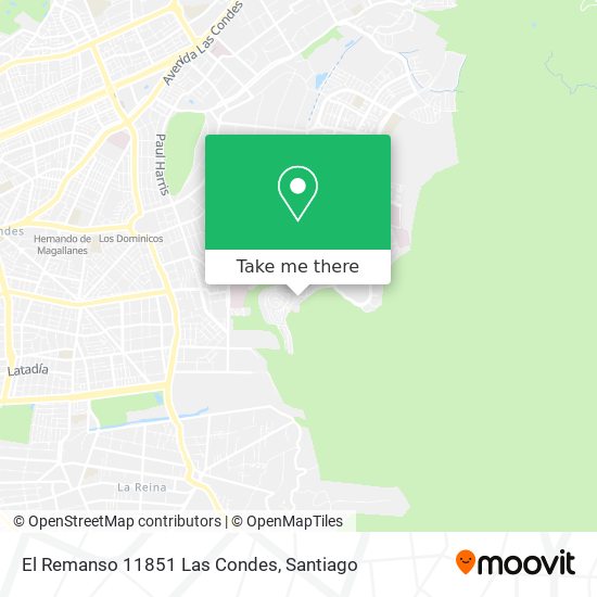 El Remanso 11851 Las Condes map
