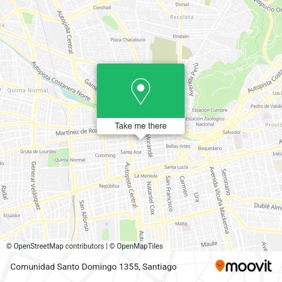 Comunidad Santo Domingo 1355 map