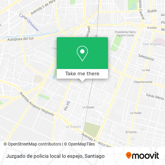 Juzgado de policia local lo espejo map