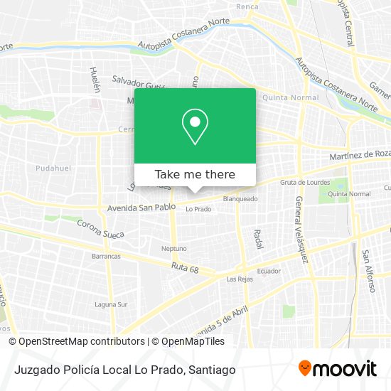 Juzgado Policía Local Lo Prado map