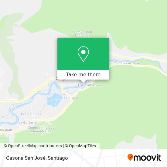 Casona San José map