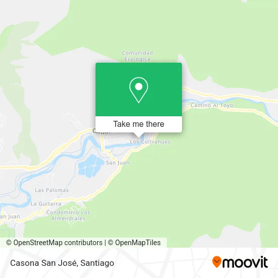 Casona San José map