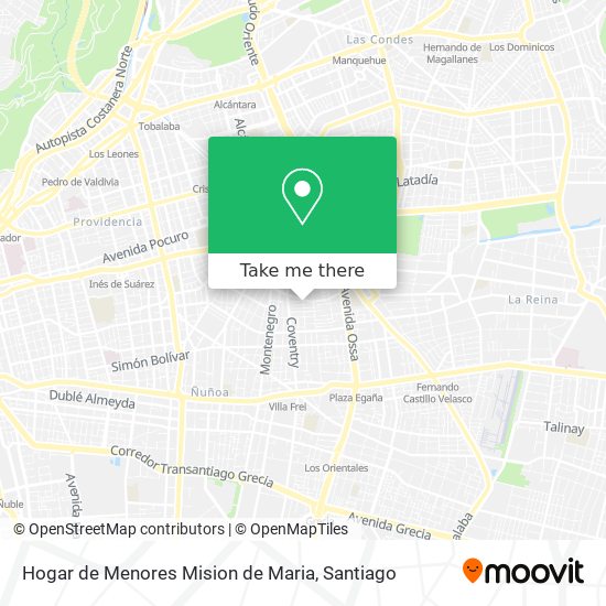 Hogar de Menores Mision de Maria map