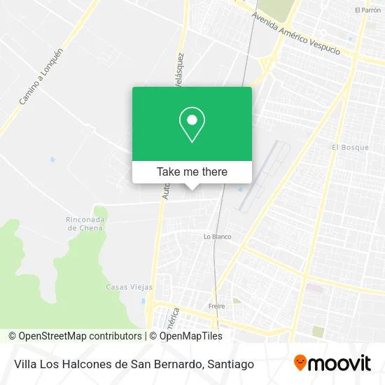 Villa Los Halcones de San Bernardo map