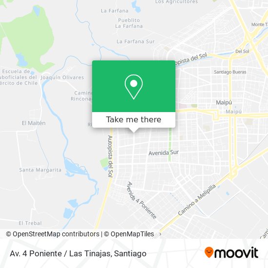 Mapa de Av. 4 Poniente / Las Tinajas