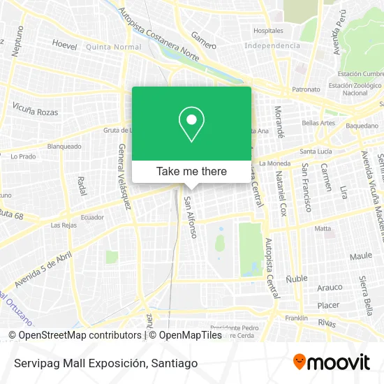 Servipag Mall Exposición map