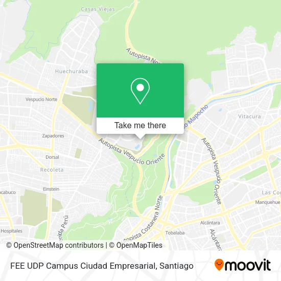 FEE UDP Campus Ciudad Empresarial map