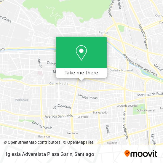 Mapa de Iglesia Adventista Plaza Garin