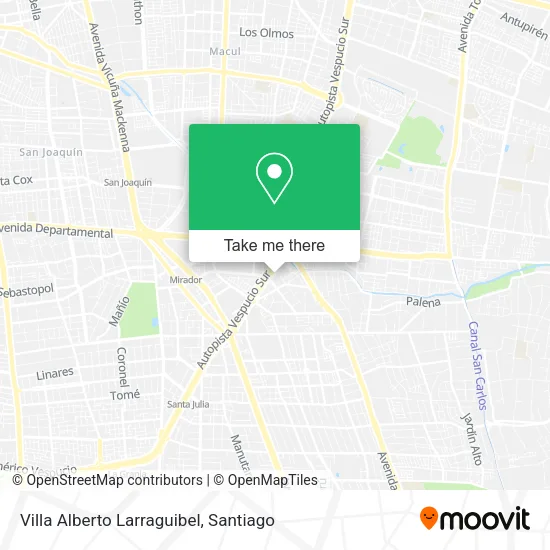 Villa Alberto Larraguibel map