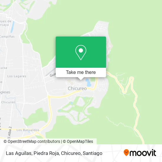 Las Aguilas, Piedra Roja, Chicureo map