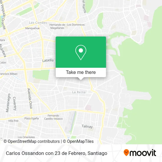 Carlos Ossandon con 23 de Febrero map