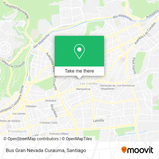 Bus Gran Nevada Curauma map