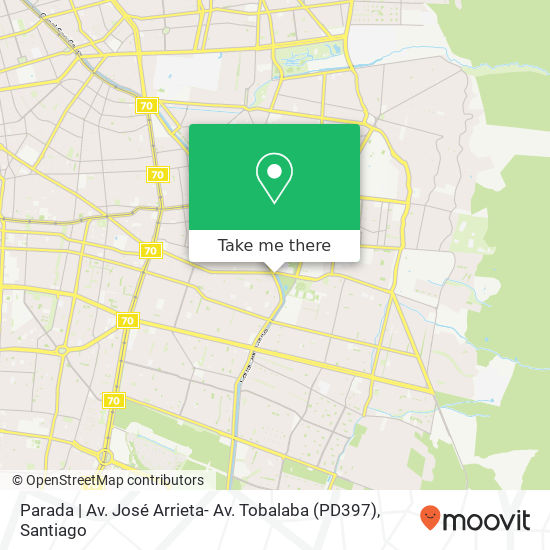 Parada | Av. José Arrieta- Av. Tobalaba (PD397) map