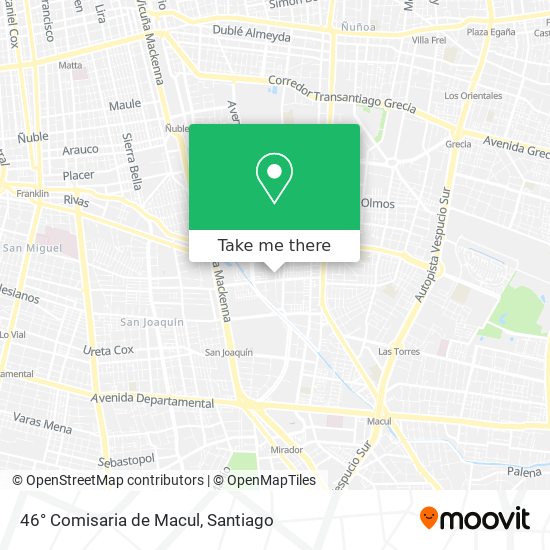 46° Comisaria de Macul map