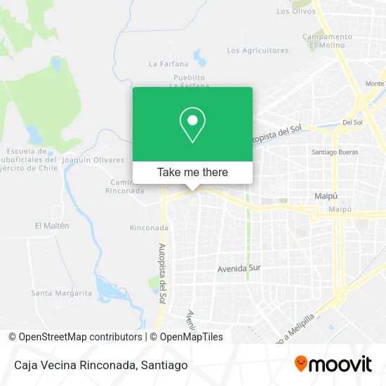 Mapa de Caja Vecina Rinconada