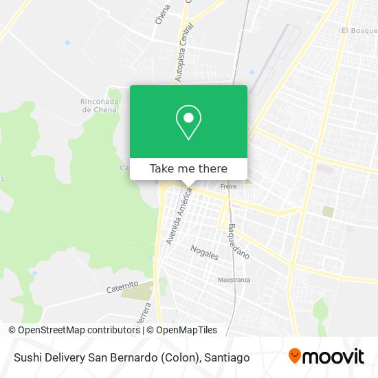 Mapa de Sushi Delivery San Bernardo (Colon)