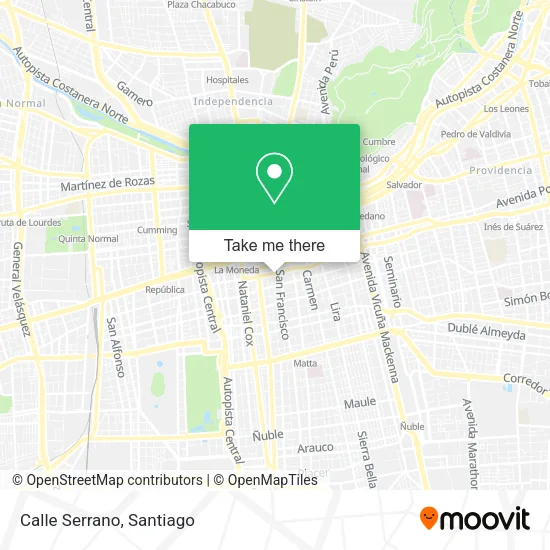 Mapa de Calle Serrano
