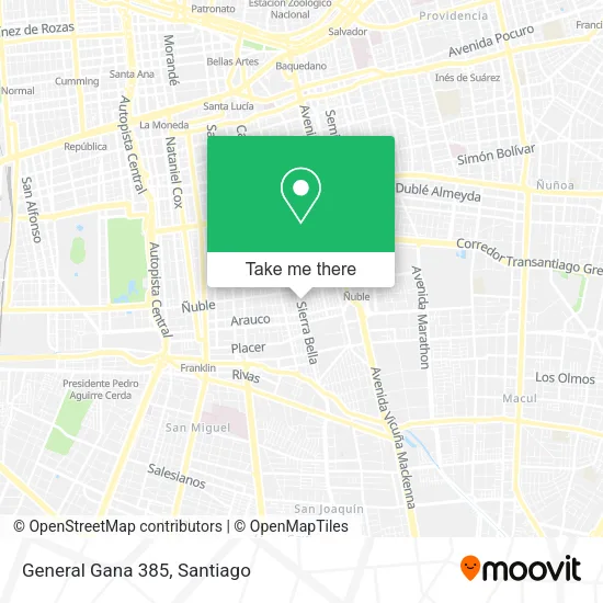 General Gana 385 map