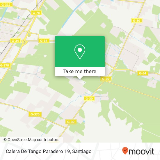 Mapa de Calera De Tango Paradero 19