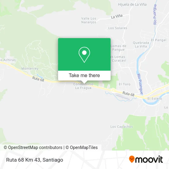 Ruta 68 Km 43 map