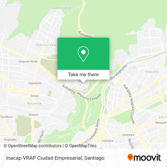 Inacap VRAP Ciudad Empresarial map