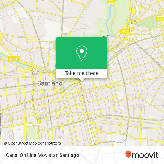 Canal On Line Movistar map