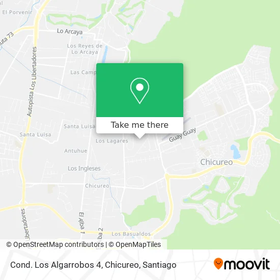 Cond. Los Algarrobos 4, Chicureo map