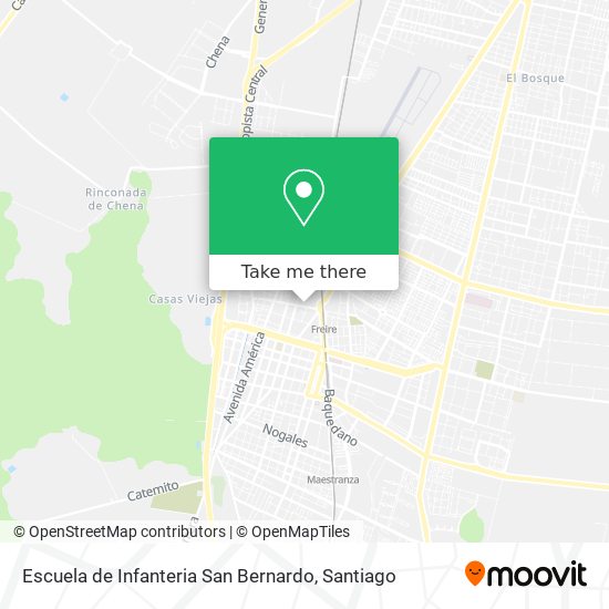 Escuela de Infanteria San Bernardo map