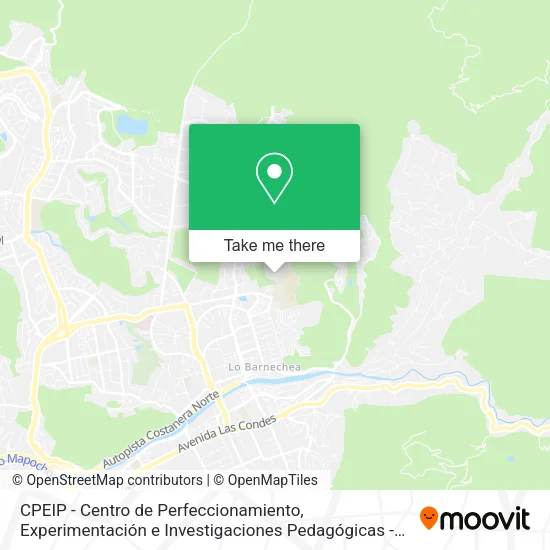CPEIP - Centro de Perfeccionamiento, Experimentación e Investigaciones Pedagógicas - Mineduc map