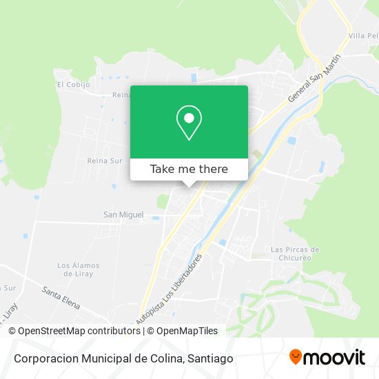 Corporacion Municipal de Colina map