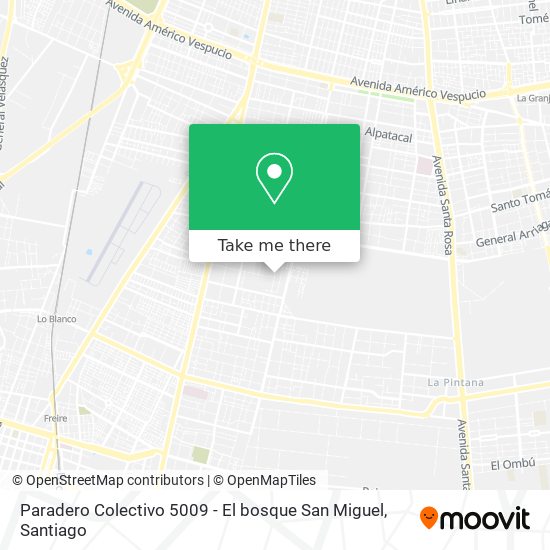Paradero Colectivo 5009 - El bosque San Miguel map