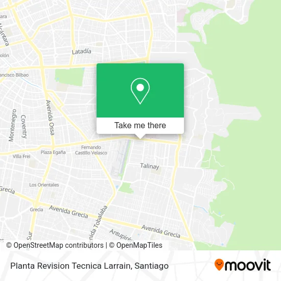Planta Revision Tecnica Larrain map