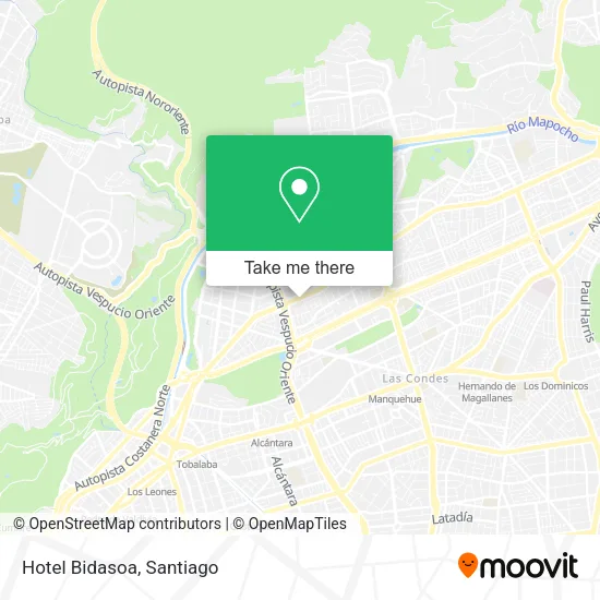 Hotel Bidasoa map