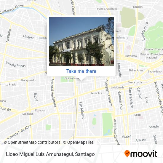 Liceo Miguel Luis Amunategui map