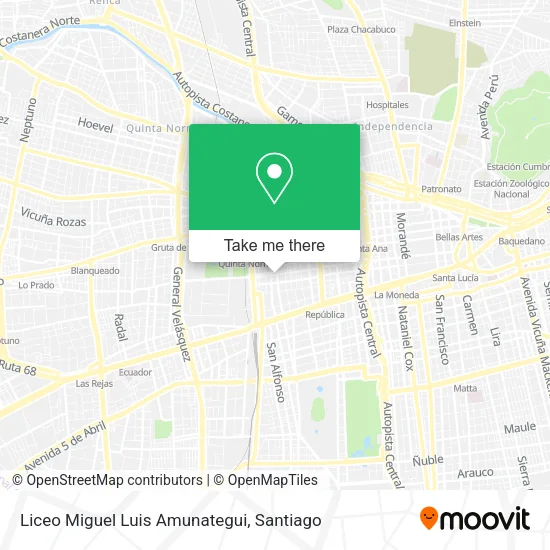 Liceo Miguel Luis Amunategui map