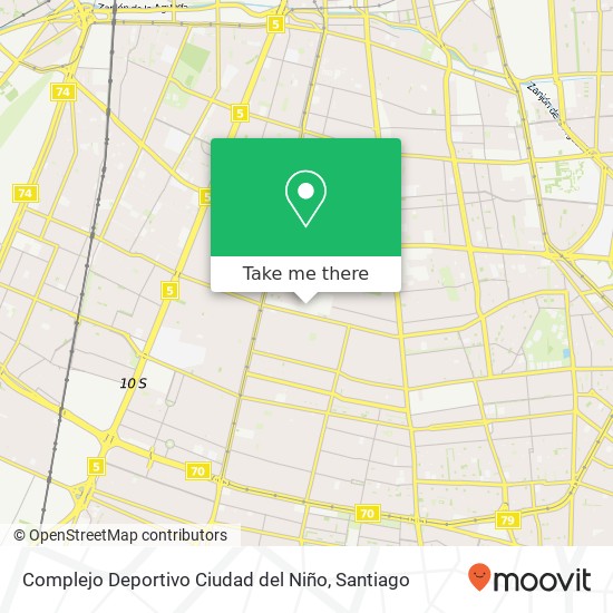 Complejo Deportivo Ciudad del Niño map