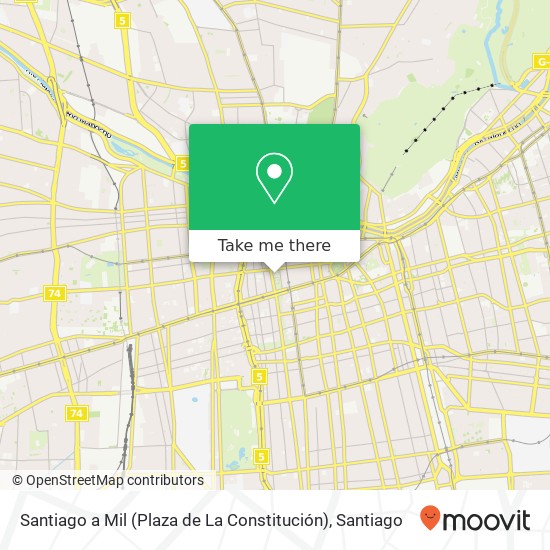 Santiago a Mil (Plaza de La Constitución) map