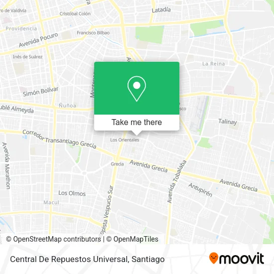Central De Repuestos Universal map